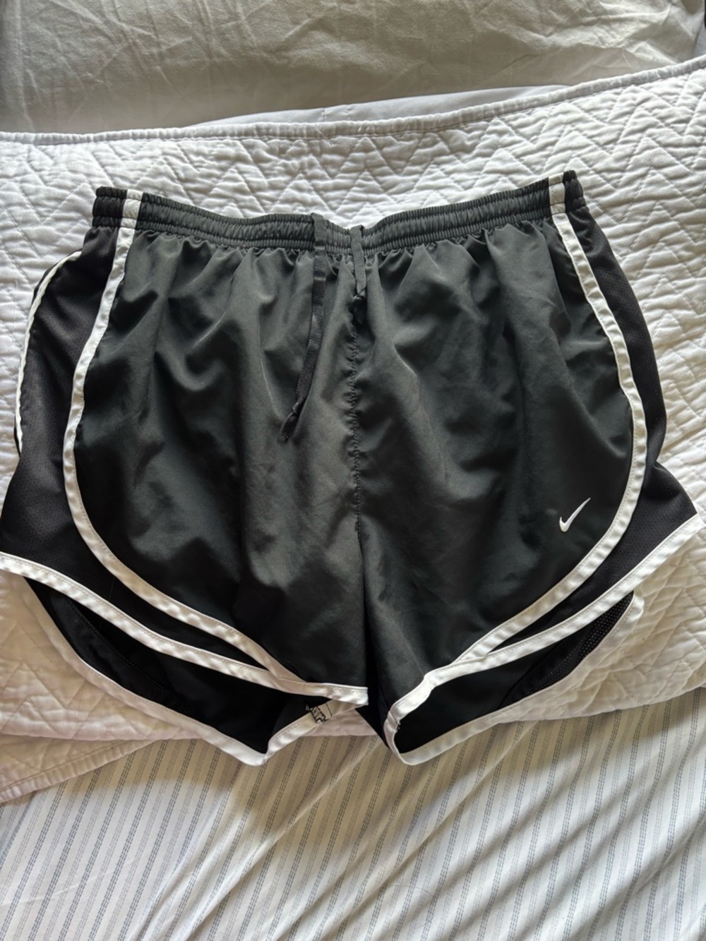 Nike Black with White Trim Athletic Shorts
